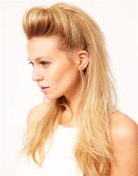 Hair quiff | Hair styles, Long hair styles, Vintage hairstyles