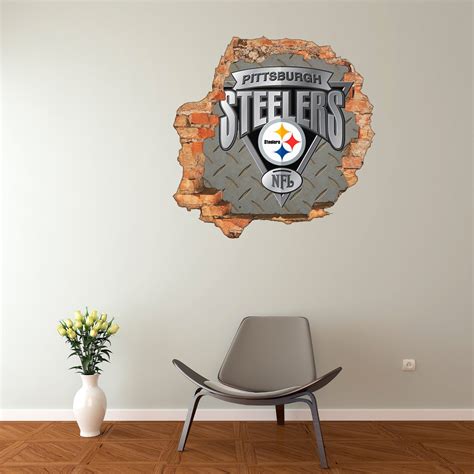 Pittsburgh Steelers Sticker Wall Decor-3D Design-Vinyl Home | Etsy