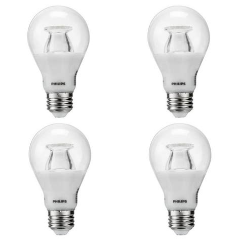 Philips LED Dimmable A19 Soft White Light Bulb with Warm Glow Effect ...