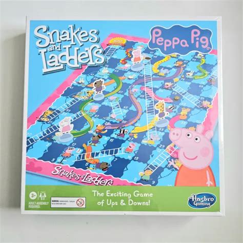 PEPPA PIG SNAKES and Ladders Kids Games Entertainment 2-4 Players Hasbro Gaming £16.99 - PicClick UK