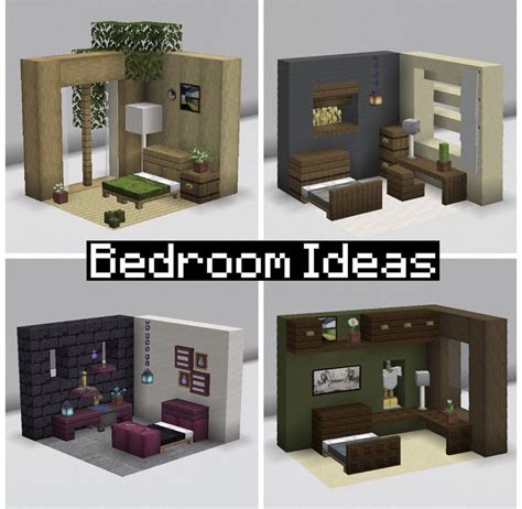 Minecraft bedroom ideas in 2024 | Minecraft bedroom, Minecraft room, Minecraft houses