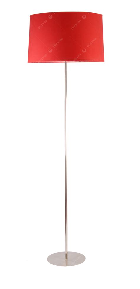 Red Floor Lamp Isolated On White Furniture Room Living, Luminanaries, Furniture, Lamp PNG ...