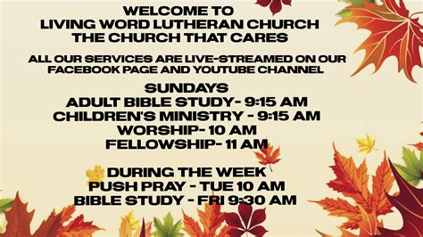 Welcome - Living Word Lutheran Church