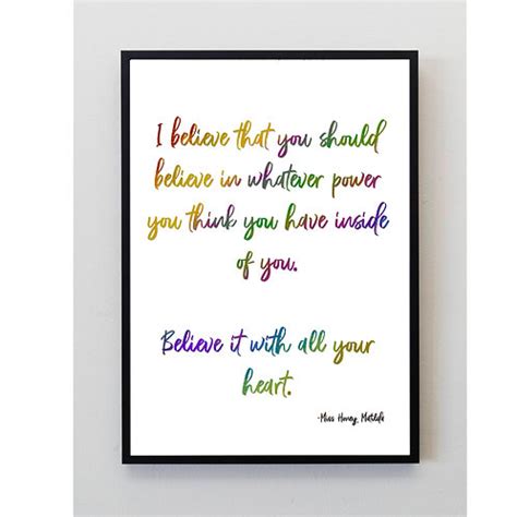 Matilda Miss Honey Quote Teacher Gift Art Print | Pics and Squiggles