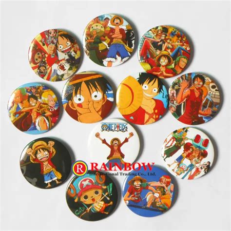 Wholesale 45mm Japan anime ONE PIECE Badge Button pin Round tin badge ...