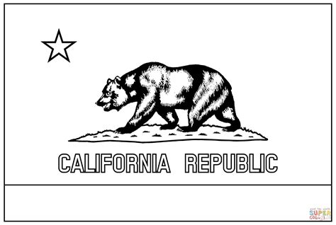 California Flag coloring page | Free Printable Coloring Pages