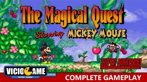 🎮 The Magical Quest starring Mickey Mouse - Super Nintendo - Complete Gameplay - YouTube