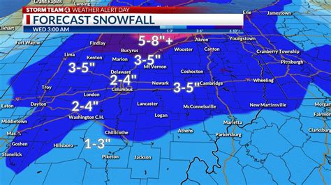 How much snow will Columbus get? Tracking winter weather in Ohio | NBC4 ...