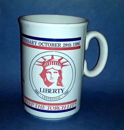 VINTAGE STATUE OF Liberty 100th Anniversary Coffee Mug (1986) Made in England $13.50 - PicClick