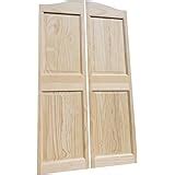 Cafe Doors by Cafe Doors Emporium | 65"T Pine Raised 4 Panel Cafe Door | Premade for 36"W ...