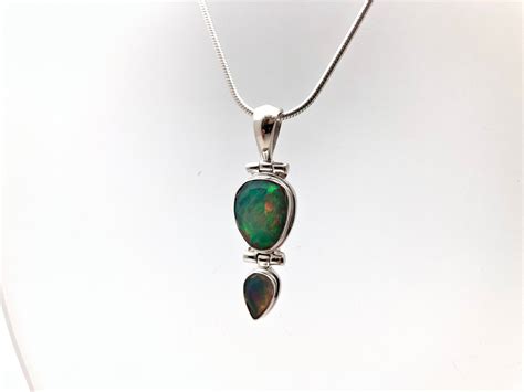 Opal Pendant // Genuine Opal Pendant // Multi-stone Opal - Etsy