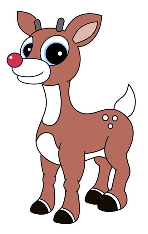 Rudolph the Red Nosed Reindeer Drawing Lesson | Reindeer drawing ...