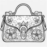 Premium Photo  Leather purse Cute Arts coloring Book Kawaii Line Art sketch template