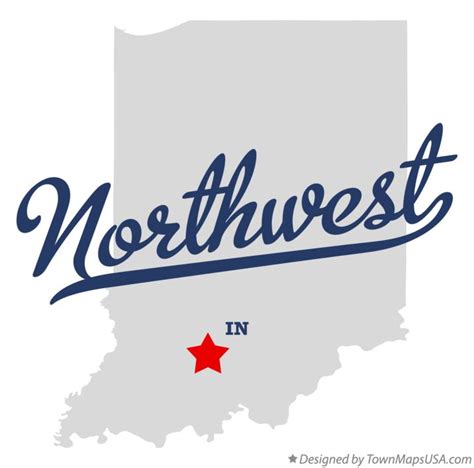 Map of Northwest, IN, Indiana