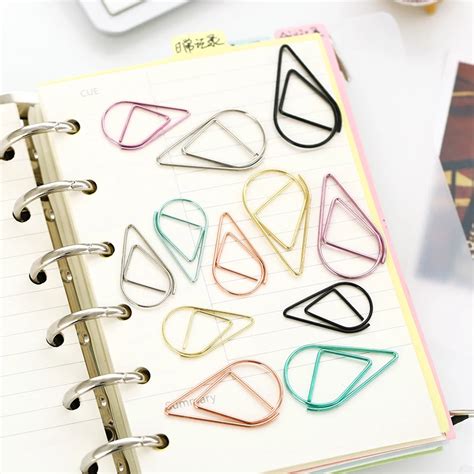 Free shipping big size 33mm 30 pcs/box Fancy Paper Clip Shapes memo ...