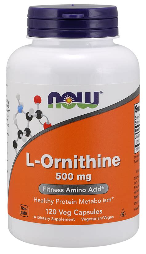 NOW Foods L-Ornithine 500mg - Super Health Center