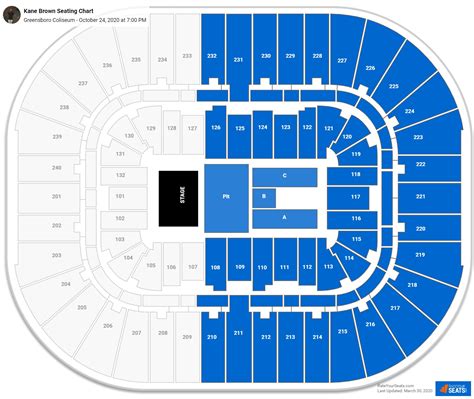 Greensboro Coliseum Seating Charts for Concerts - RateYourSeats.com