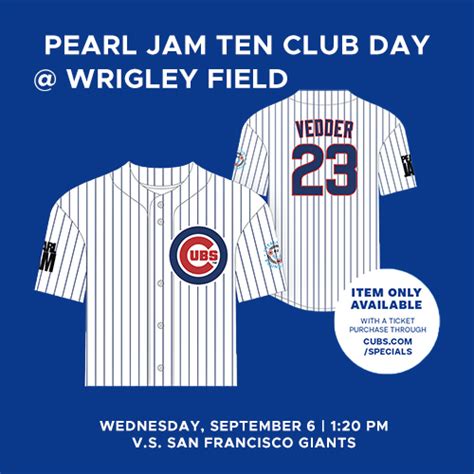 Pearl Jam x Chicago Cubs Special Ticket Offer! — Pearl Jam Community