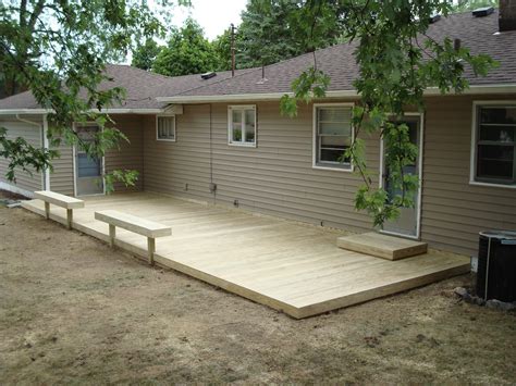 Image result for build a low deck on the ground | Deck designs backyard, Ground level deck ...