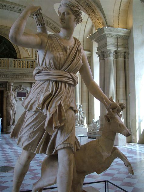 Statue of Artemis in the Louvre Museum: NEN Gallery