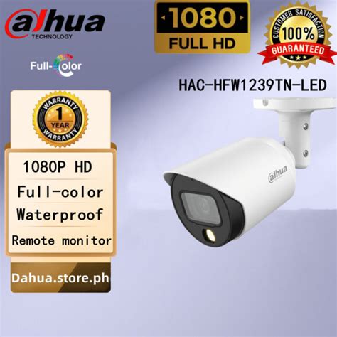 Dahua CCTV Camera 2MP/5MP Full HD(HAC-HFW1239TN-LED) Full-color ...