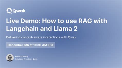 Demo: How to use RAG with Langchain and Llama 2