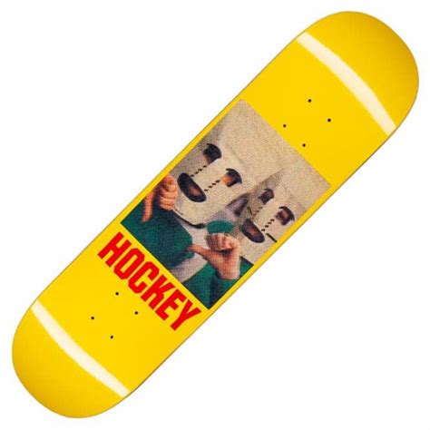 Hockey Skateboards Baghead Yellow Skateboard Deck 8.25" - SKATEBOARDS from Native Skate Store UK