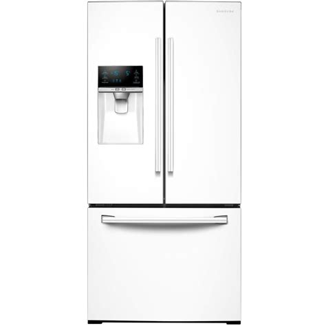 Samsung 33 in. W 25.5 cu. ft. French Door Refrigerator in White-RF26J7500WW - The Home Depot