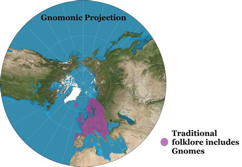 Gnomonic Projection, Gnome Distribution : r/mapporncirclejerk