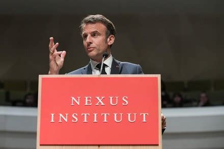 Speech By French President Emmanuel Macron Editorial Stock Photo ...