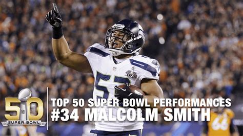 #34: Malcolm Smith Super Bowl XLVIII MVP Highlights | Top 50 Super Bowl ...