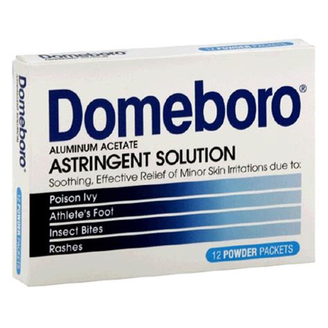 Buy Domeboro Astringent Solution Powder Packets - 12 Ea | Rash treatment, Itching rash, Diaper ...