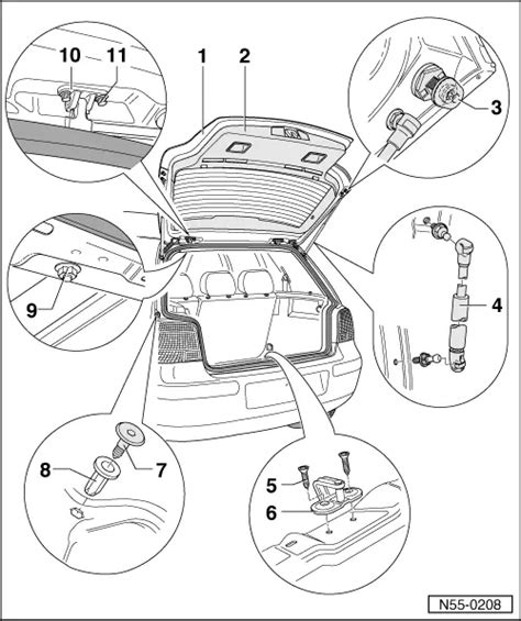 Volkswagen Workshop Service and Repair Manuals > Golf Mk4 > Body | General body repairs ...