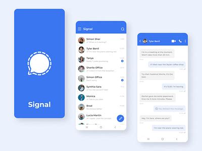 Redesigning Signal App by Muskan Raina on Dribbble