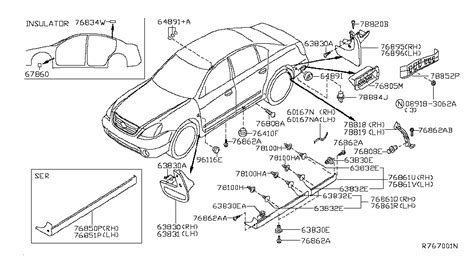 2006 Nissan Altima Body Parts Diagram