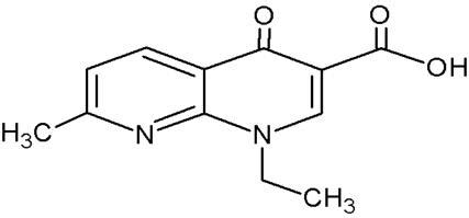 Structure of Nalidixic acid. | Download Scientific Diagram