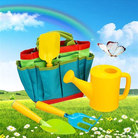 2021 Kids Gardening Tool Sets Children Garden Tool Kit Bag Shovel Children Garden Tool Toys From ...