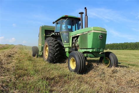 Farm Round Hay Bale Tractor Baler Free Stock Photo - Public Domain Pictures