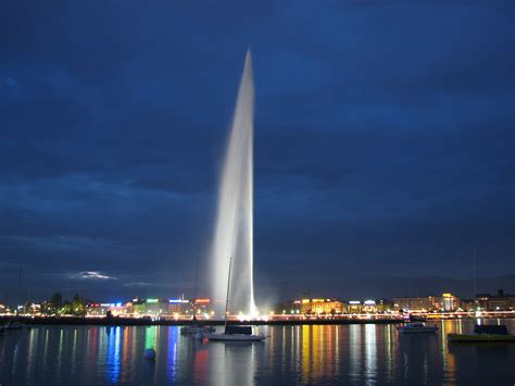 Jet d'Eau Fountain Geneva