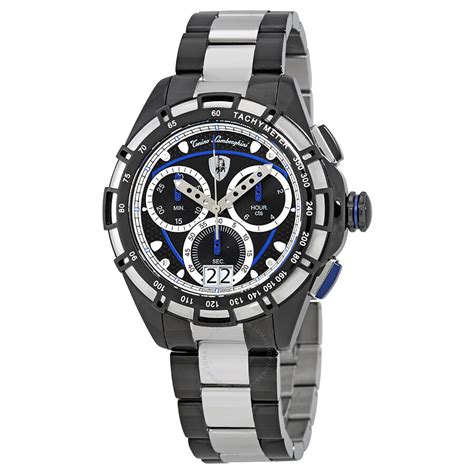 Tonino Lamborghini Black Dial Chronograph Men's Watch 9060 ...