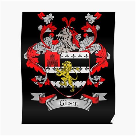 "Gibson Coat of Arms | Gibson Family Crest" Poster by chuppys | Redbubble