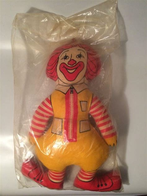 Vintage Ronald McDonald Plush Doll Stuffed Toy Cloth 16" Advertising ...