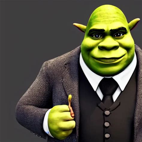 shrek in business suit, office meeting, conference | Stable Diffusion