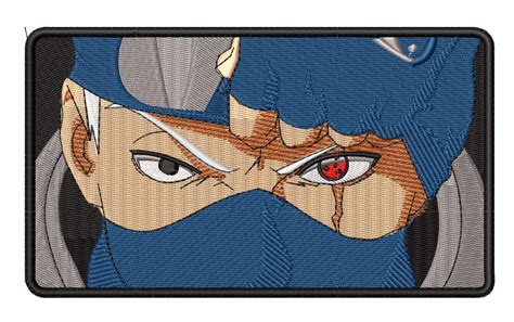 Anime Embroidery Kakashi Removes Mask - A.G.E Store | designs patterns