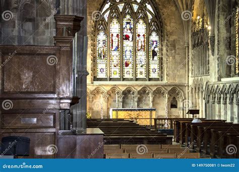 Detail of St. Albans Cathedral. Hertfordshire, England, UK Stock Image - Image of travel, altar ...