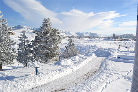 Winter in Winthrop, WA This is a picture taken in our driveway. I was standing right outside the ...