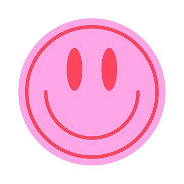 "preppy pink aesthetic smiley face sticker" Sticker for Sale by artistiiq | Redbubble