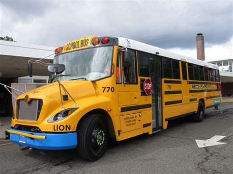 Electric school bus fleet in NY State. Lion Electric buses will be used ...