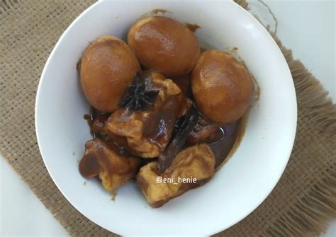 Resep 428. Semur Tahu Telur Wangi Cengkih Kayumanis oleh Eni henie ...