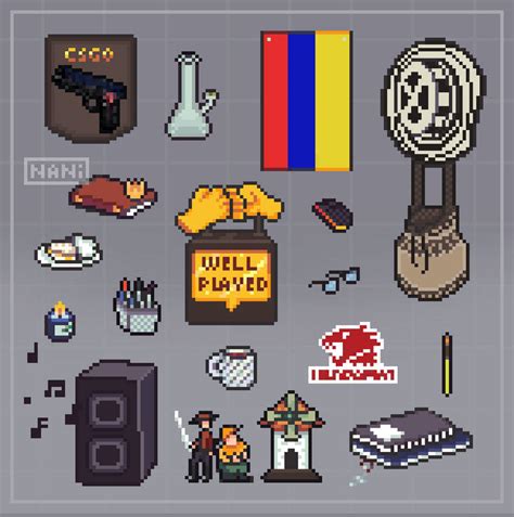 Pixel Items for a Custom Pixel Desk - Fiverr Work by Nanibananyy on ...